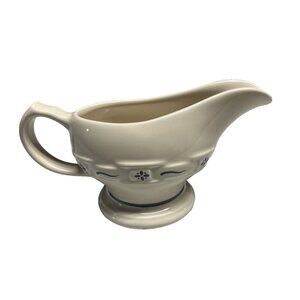 Longaberger Woven Traditions Blue Gravy Boat Sauce Serving